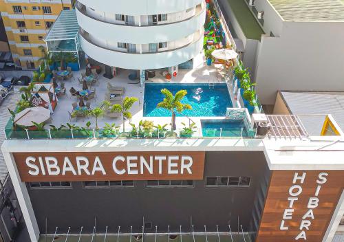 an aerial view of a saba center on a cruise ship at Hotel Sibara SPA & Convenções in Balneário Camboriú
