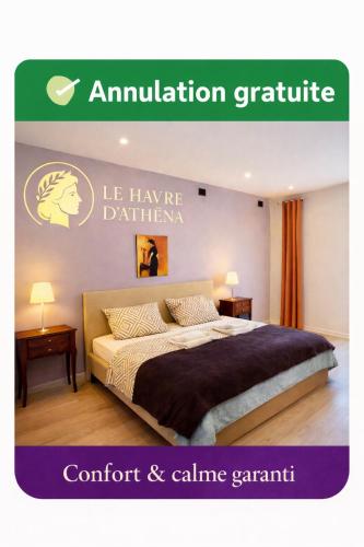 LE HAVRE D'ATHENA - Grand appart, jardin privé, abri vélos & accès rapide A61