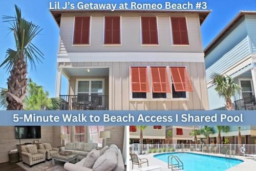 a villa walk to beach access i shared pool at Lil Js Getaway at Romeo Beach #3 by Youngs Suncoast in Gulf Shores