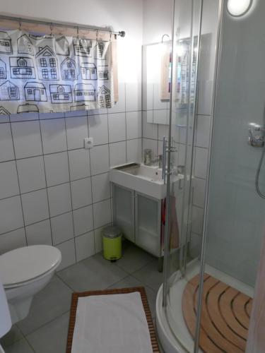 Et badeværelse på Les Trois Lanternes