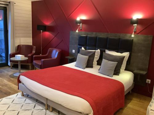 Gulta vai gultas numurā naktsmītnē Hôtel Monet