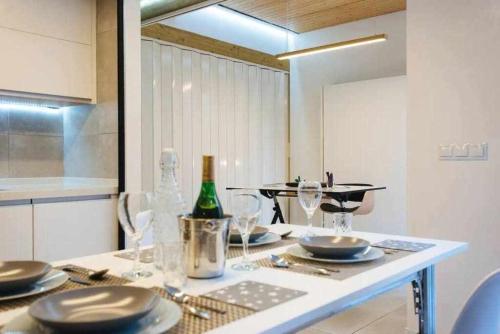 Lujoso loft con piscina y espacio office