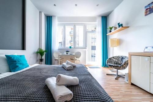 Llit o llits en una habitació de Régiposta Studio