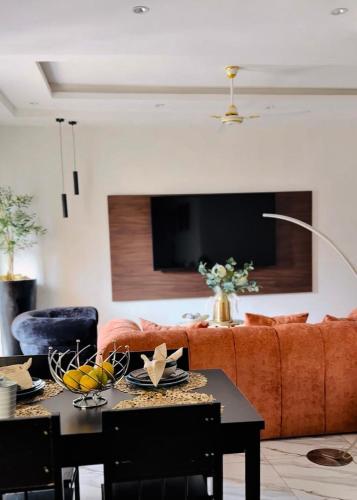 TV a/nebo společenská místnost v ubytování appartement oumy