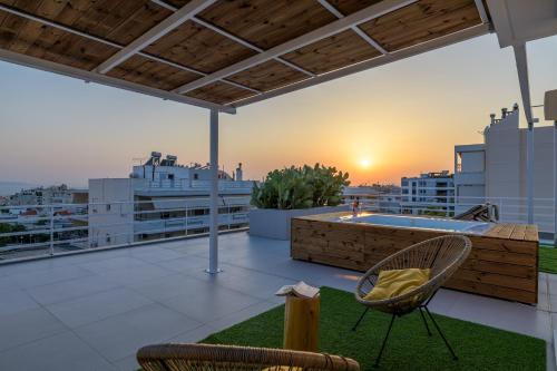 Jacuzzi Penthouse with sea view 5th floor