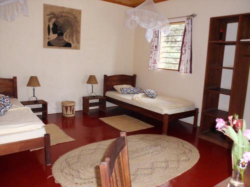 Posezení v ubytování Meru Mbega Lodge