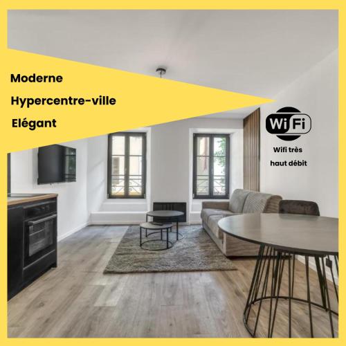 Studio de charme rénové calme et lumineux