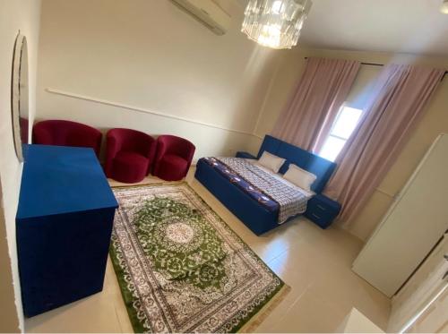 Katil atau katil-katil dalam bilik di Abu dhabi Elegant Studio