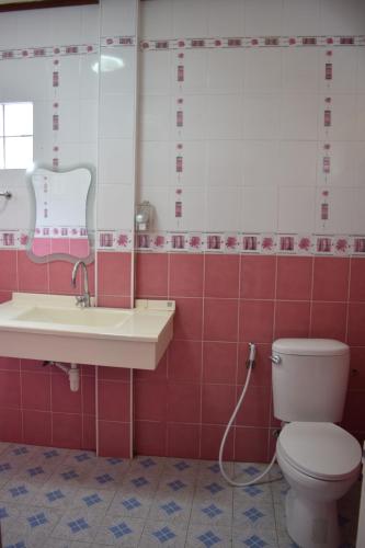 Koupelna v ubytování I-Talay Loft