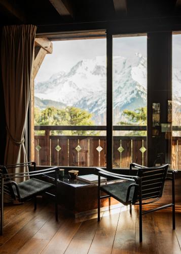 MAISON DOMINOS Chalet de Luxe 5 chambres Vue MontBlanc ,Spa, Jacuzzi, Salle de sport