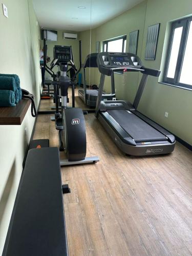 Fitness centrum a/nebo fitness zařízení v ubytování Maculusso Boutique Hotel