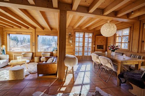 Et sittehjørne på Chalet Panorama