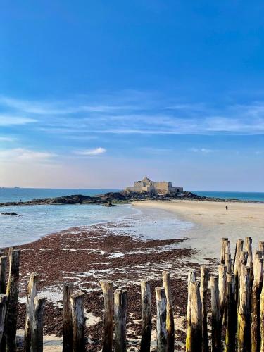La parenthèse Malouine - terrasse - plage & gare à 15 min à pieds