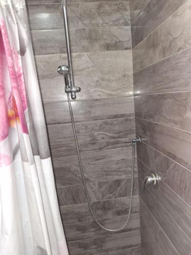 a shower with a hose in a bathroom at B&B I Gigli in Brusciano
