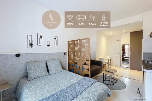L'horloge I - Studio - 15 min Palais - Cannes