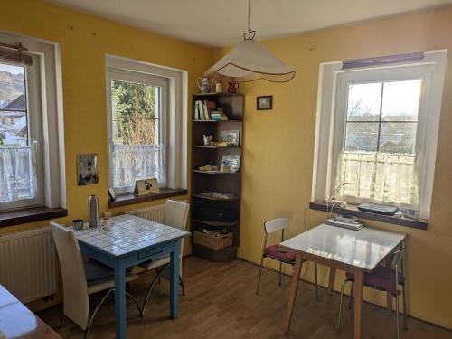 Bright, cozy room in a quiet home with character