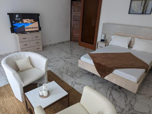 Llit o llits en una habitació de Villa safia