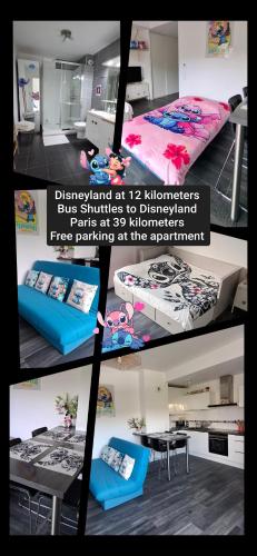 Appartement studio O fil de l'O à 12 kilomètres de Disneyland Paris