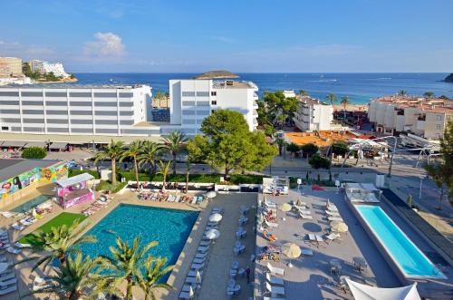 an aerial view of a resort with a swimming pool at Sol House The Studio - Calviá Beach - Adults Only in Magaluf