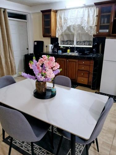 Kuchyň nebo kuchyňský kout v ubytování KG Apartments