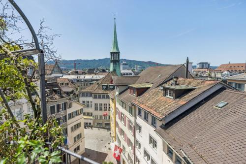 Old Town Zurich Penthouse Rooftop Terrace AC