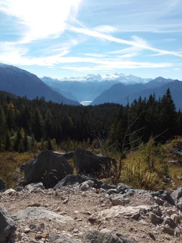 a view from the top of a mountain at Apartmenthaus Hinterer in Bad Goisern