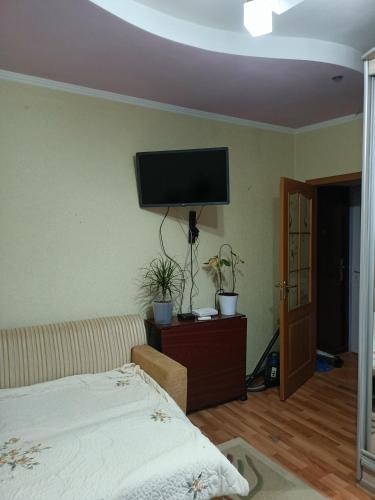 Postel nebo postele na pokoji v ubytování Shopping Center