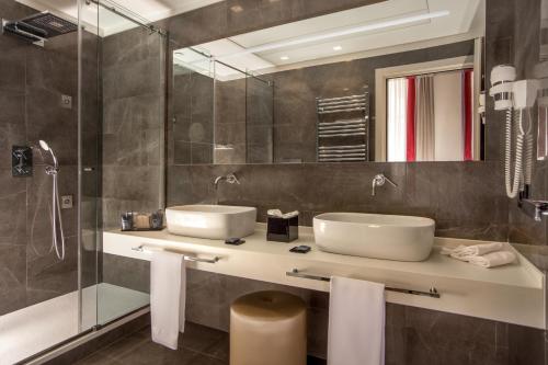 Phòng tắm tại Gioberti Art Hotel