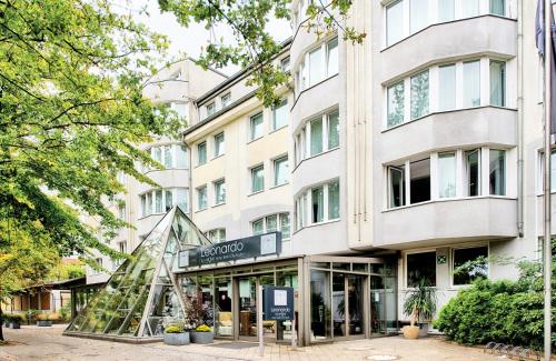 a view of the facade of a building at Leonardo Boutique Hotel Berlin City South in Berlin