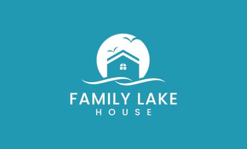 a house in the water logo template at Family Lake House in Mikołajki