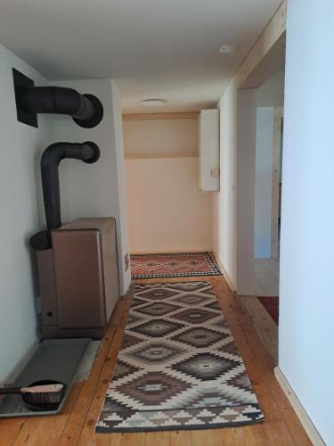 a room with a treadmill and a rug on the floor at Casa Dani Danis in Danis