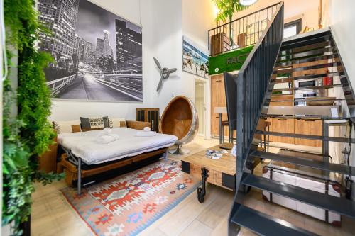 ALG310B - Amplio y moderno Loft con terraza privada en Madrid - Alquiler temporal