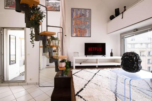 Loft Duplex Terrasse View on Paris