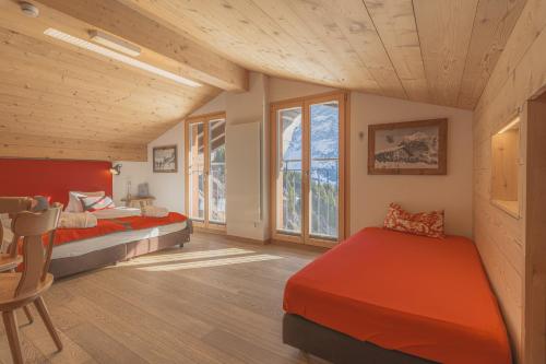 Postel nebo postele na pokoji v ubytování Alpinhotel Bort