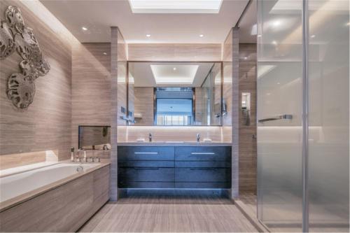 Dapur atau dapur kecil di Oakwood Residence Damei Beijing