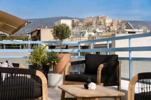 Acropolis view, in the center of Athens! 4pl