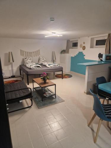 O zonă de relaxare la Ferienwohnung