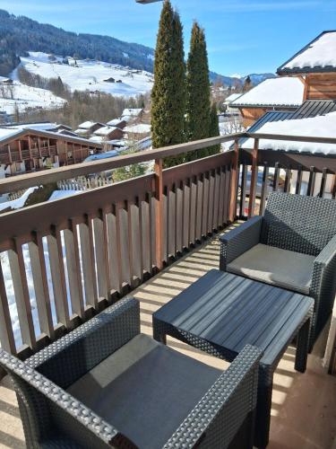 Studio cosy avec coin montagne et grand balcon plein sud