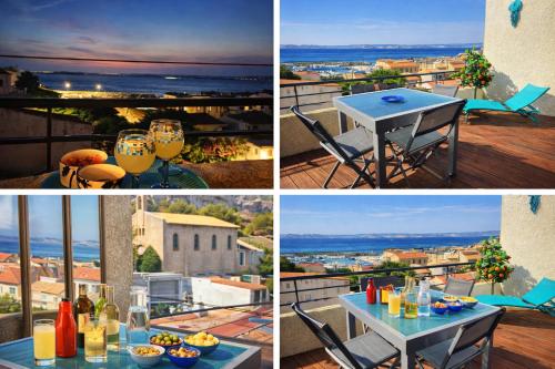 T3 Duplex Cosy , vue mer, terrasse, 5 min mer