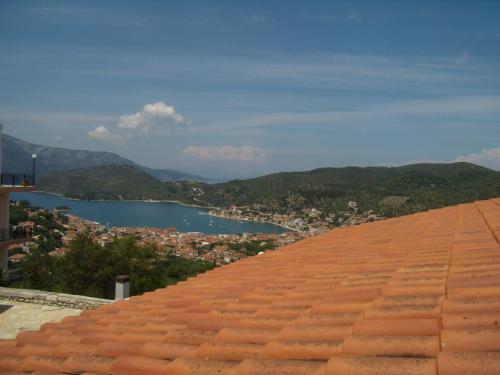 a view from the roof of a building at Calypso Apartments in Vathi, Ithaka