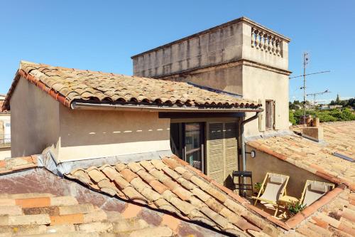 Duplex climatisé avec terrasse sans vis à vis dans l'hypercentre