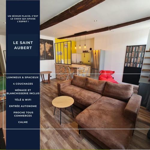 Le Saint Aubert, Grand T2, WiFi, centre ville