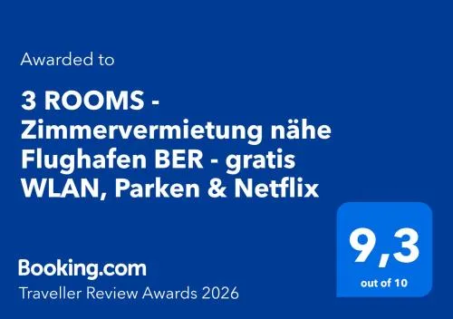 3 ROOMS - Zimmervermietung nähe Flughafen BER - gratis WLAN, Parken & Netflix photo 25