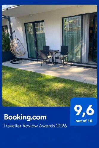 REZYDENCJA NIECHORZE Apart 123 ogrodzony ogródek przy plaży