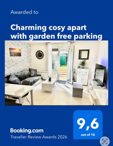 Charming cosy apart with garden free parking