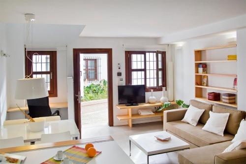 Χώρος καθιστικού στο Smart Suites Albaicin