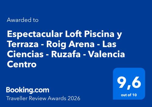 a screenshot of a cell phone with the textorney lot physician terraaja rug at Espectacular Loft Piscina y Terraza - Roig Arena - Las Ciencias - Ruzafa - Valencia Centro in Valencia