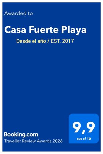 a screenshot of the casa frutic plays website at Casa Fuerte Playa in La Herradura