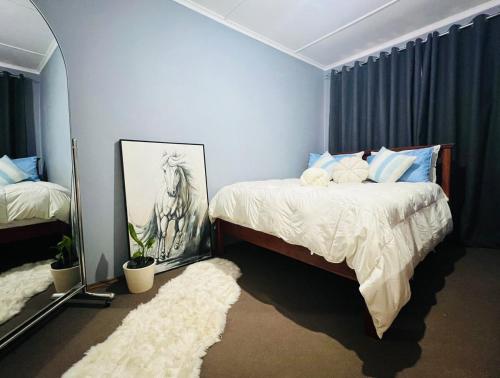 Llit o llits en una habitació de Joys nest