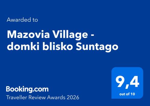 a screenshot of the mazovia village dominik bussico simbia at Mazovia Village - domki blisko Suntago in Puszcza Mariańska
